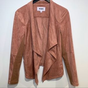 BB DAKOTA Dusty Pink Faux Suede Jacket Blazer